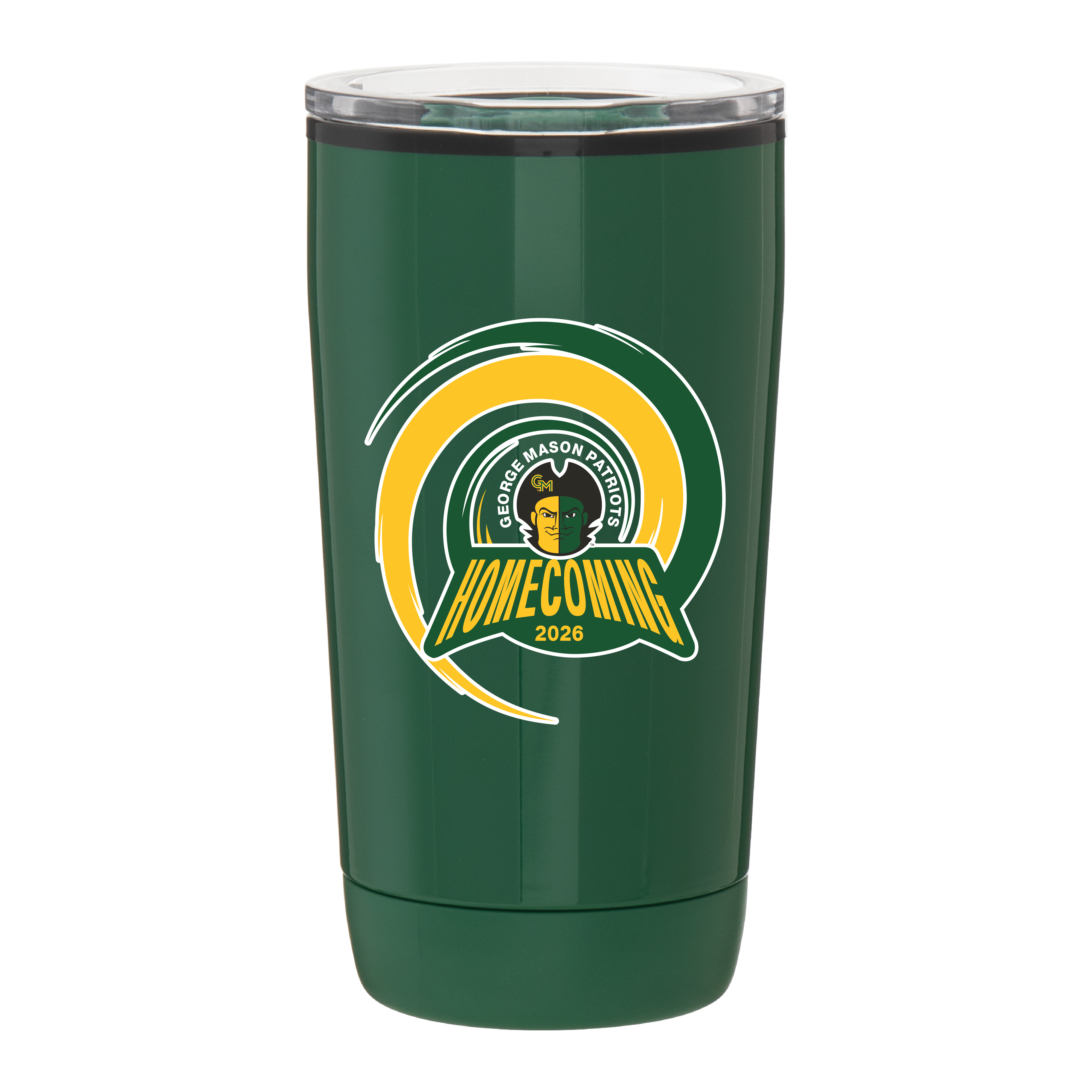 George Mason Homecoming 16 oz Plano Stainless Steel Travel Tumbler