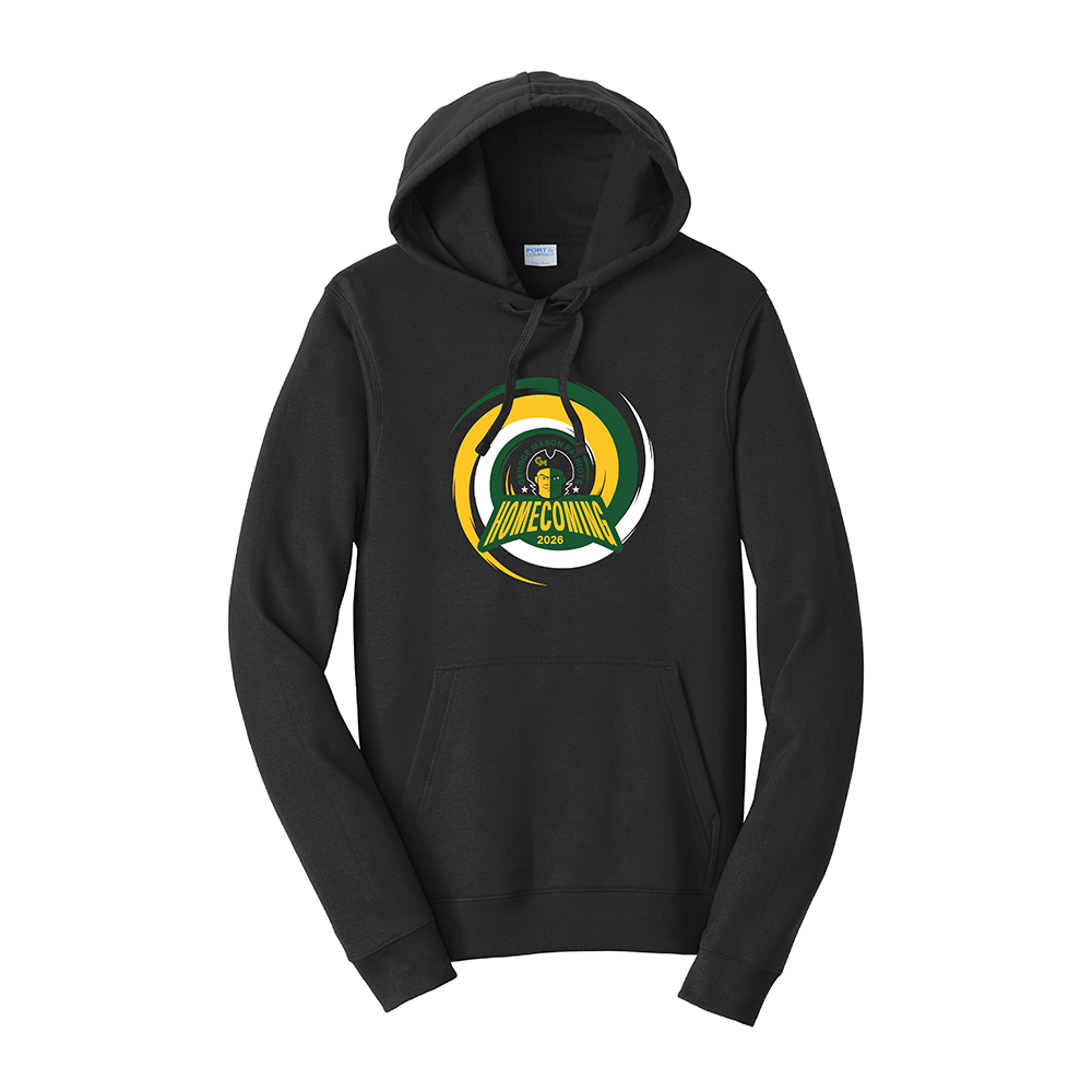 George Mason Homecoming Port & Co Fan Favorite Fleece Pullover Hooded Sweatshirt