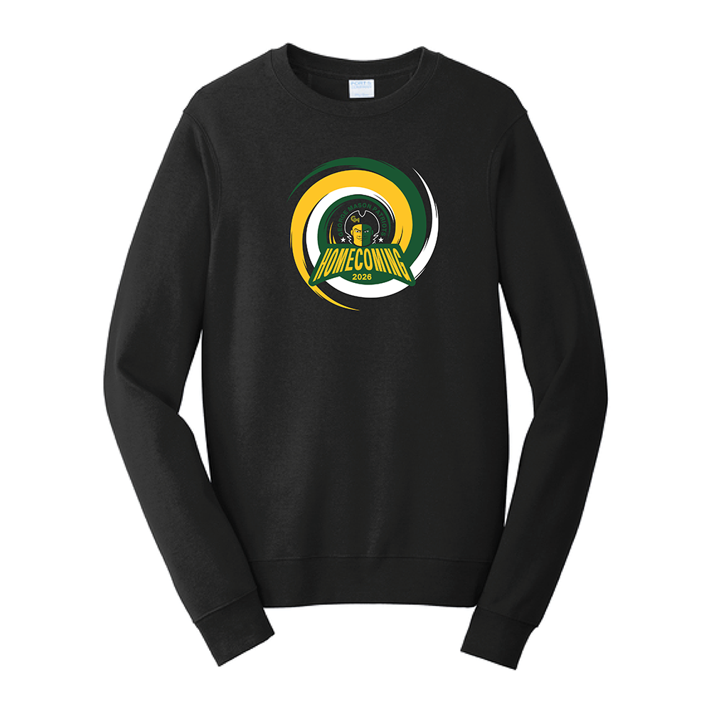 George Mason Homecoming Port & Co Fan Favorite Fleece Crewneck Sweatshirt
